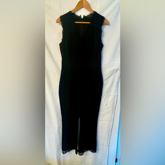 Black lace Rachel Zoe jumpsuit - Picture 3 of 5